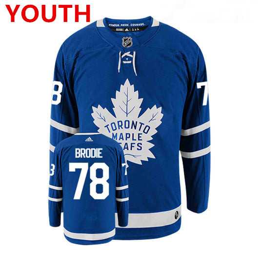 Youth Toronto Maple Leafs #78 TJ BRODIE Royal Blue Adidas Stitched Jersey Dzhi->nhl youth jerseys->NHL Jersey